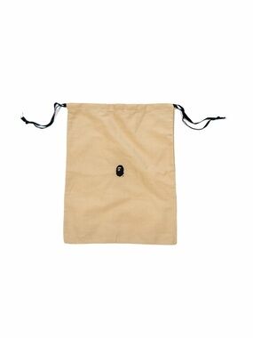 Bape Ape Head Dust Bag Shoe Bag 13” x 17  - Tan